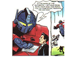 Ronald Reagan in a Transformers comic